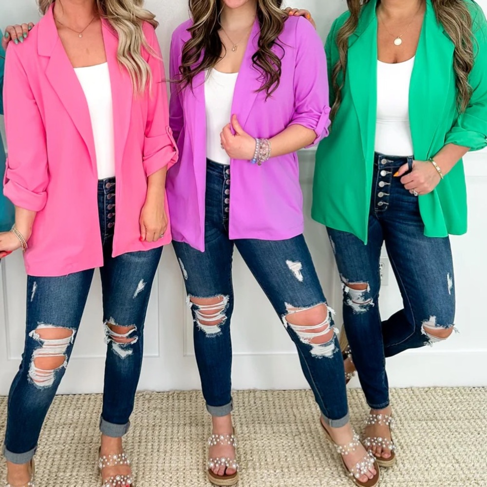 Avery Mae {PURPLE} blazer sz 1X